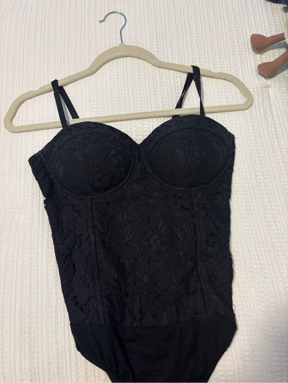 Aqua Black Strap Bustier Dress
